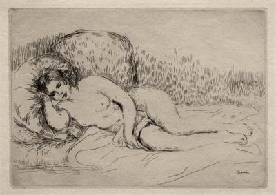 Mulher nua reclinada de Pierre-Auguste Renoir
