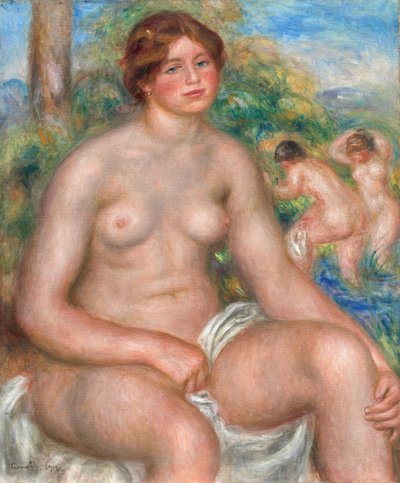 Banhista sentado de Pierre-Auguste Renoir