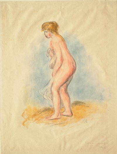 Banhista de pé de Pierre-Auguste Renoir