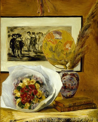 Ainda vida com buquê de Pierre-Auguste Renoir