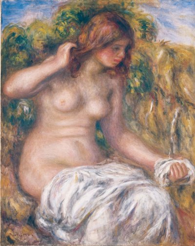 Mulher junto à Primavera de Pierre-Auguste Renoir