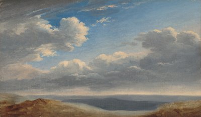 Estudo das Nuvens sobre a Campagna Romana de Pierre-Henri de Valenciennes