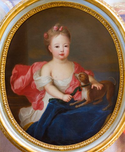 Retrato da princesa de Lorena, atribuído a Pierre Gobert, óleo sobre tela de Pierre (attr. to) Gobert