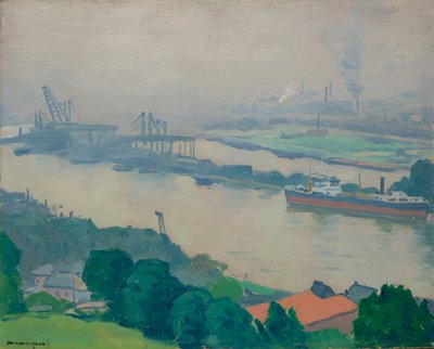 O Sena em Croisset perto de Rouen, 1927. de Albert Marquet
