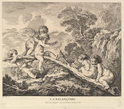 O Balanço, c. 1738. de Pierre Alexandre Aveline