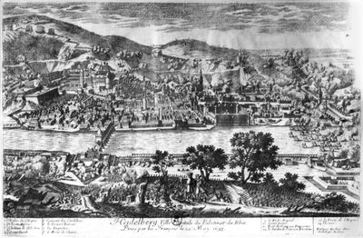 A tomada de Heidelberg em 22 de maio de 1693 de Pierre Alexandre Aveline