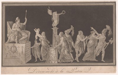 Alegoria da devoção a França
Dévouement à la Patrie (título sobre o objecto) de Pierre Antoine Demachy
