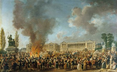 O Festival da Unidade e Indivisibilidade em 10 de agosto de 1793, 1793. de Pierre Antoine Demachy