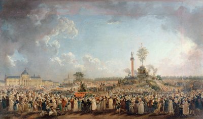 O Festival do Ser Supremo no Campo de Marte, 8 de junho de 1794, 1794. de Pierre Antoine Demachy