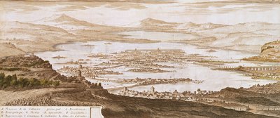 A cidade do México, de "Voyages aux Regiões Equinoxales du Nouveau Continente" por Alexander von Humboldt (1769-1859) 1810 de Pierre Antoine Marchais