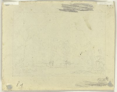 Folha de esboços de Pierre Antoine Mongin