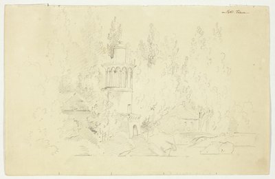 Vista do parque de Versalhes: Petit Frianon de Pierre Antoine Mongin
