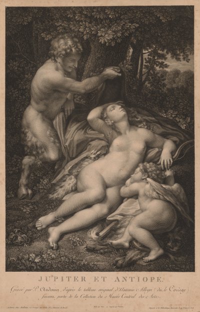 Júpiter e Antíope. de Pierre Audouin