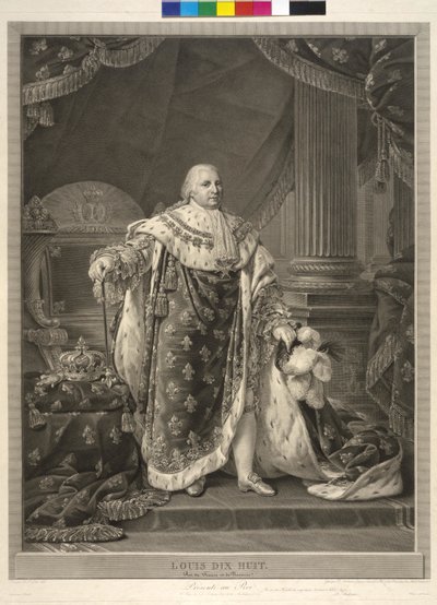 Rei de França Luís XVIII de Pierre Audouin