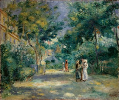 Um jardim em Montmartre, 1890-1899 de Pierre Auguste Renoir