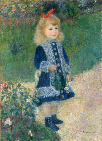 Uma garota com um regador de Pierre Auguste Renoir