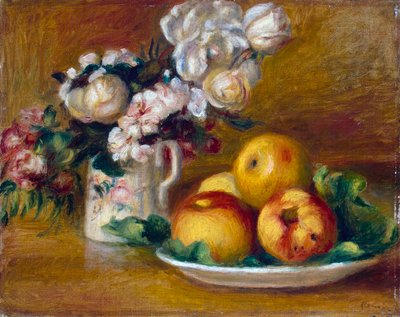 Maçãs e flores, c1895. de Pierre Auguste Renoir