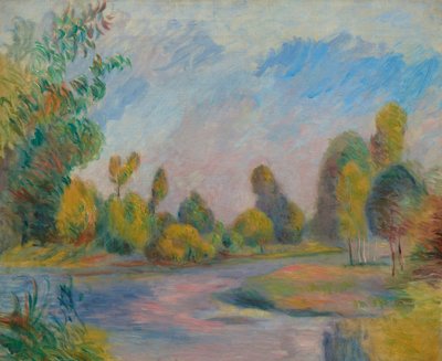 À beira do rio, 1896. de Pierre Auguste Renoir