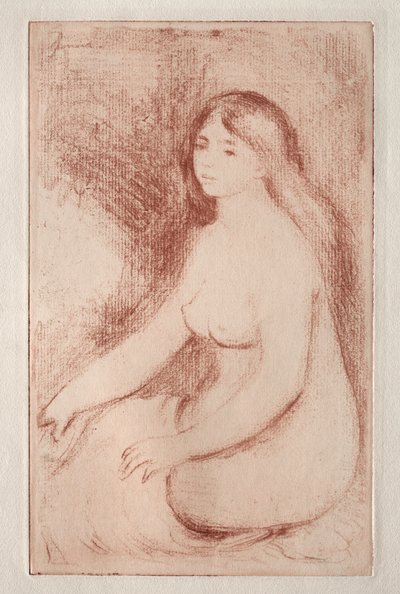 Sitzende Badende von Pierre-Auguste Renoir