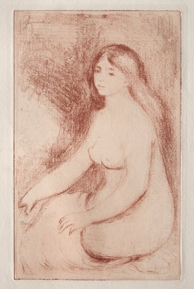 Banho sentado, c. 1905 de Pierre Auguste Renoir