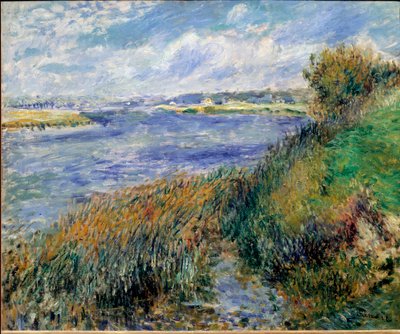 Bancos do Sena em Champrosay de Pierre Auguste Renoir