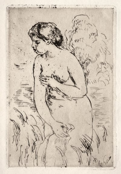 Banhista de pé até os joelhos de Pierre Auguste Renoir