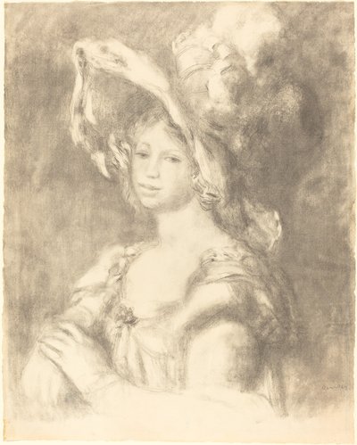 Busto de uma jovem Busto de uma jovem, 1892. de Pierre Auguste Renoir