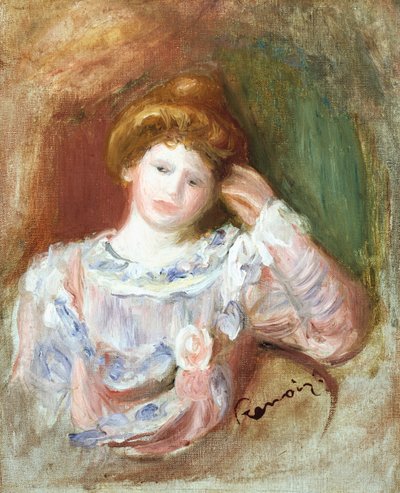 Busto de uma mulher, c.1907 de Pierre-Auguste Renoir