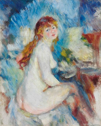 Busto de uma mulher nua, ca 1879. de Pierre-Auguste Renoir