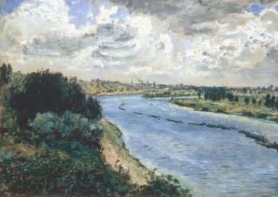 Barcaças no Sena de Pierre Auguste Renoir