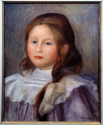 Pintura de retrato de criança por Pierre Auguste Renoir de Pierre Auguste Renoir