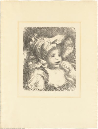 Criança com um biscoito (Jean Renoir) de Pierre-Auguste Renoir