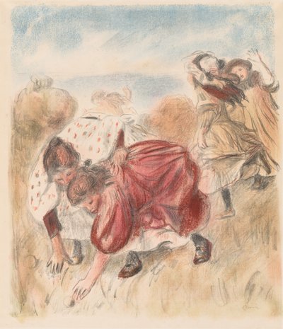 Crianças jogando bola de Pierre Auguste Renoir