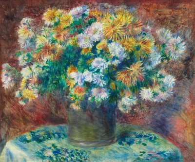 Crisântemos de Pierre Auguste Renoir