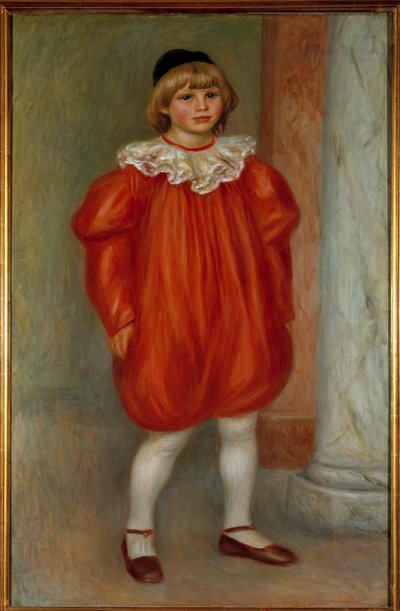 Claude Renoir en clown Painting by Pierre Auguste Renoir (1841-1919) 1909 Sun. 0,77x1,2 m Paris, musee de l