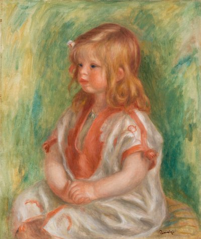 Claude em camisa árabe (óleo sobre tela) de Pierre-Auguste Renoir