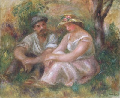 "Conversa", 1912 de Pierre Auguste Renoir