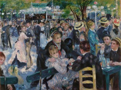 Dançar no Moulin de la Galette de Pierre Auguste Renoir