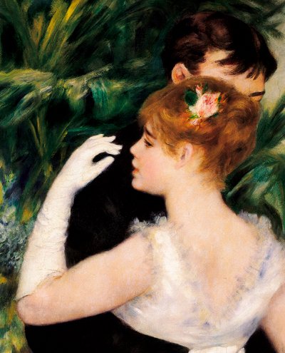 Dança na Cidade - A pintora francesa Suzanne Valadon (1865-1938) foi um dos modelos (detalhe) de Pierre Auguste Renoir