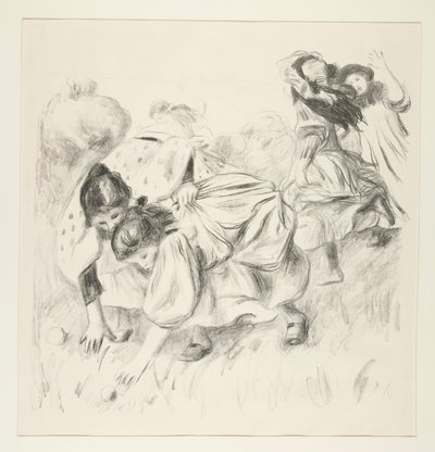 Enfants jouant ? la balle (Crianças a brincar à bola) de Pierre-Auguste Renoir