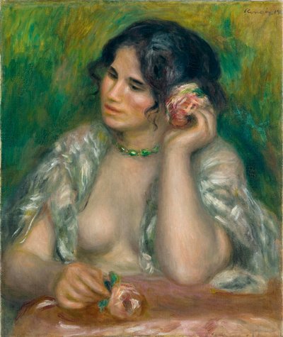 Gabrielle com a rosa de Pierre Auguste Renoir
