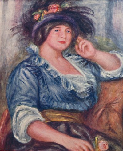 Menina com uma Rosa, 1913, 1923 de Pierre-Auguste Renoir