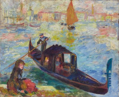 Gôndola, Veneza, 1881 de Pierre Auguste Renoir