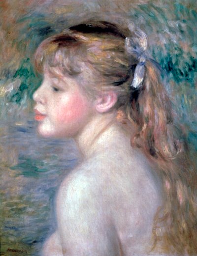 Cabeça de uma criança, 1892. de Pierre Auguste Renoir