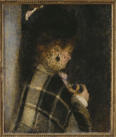 Jovem mulher com um véu de Pierre-Auguste Renoir