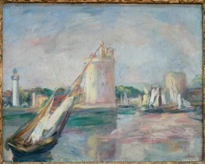A entrada do porto de La Rochelle de Pierre-Auguste Renoir