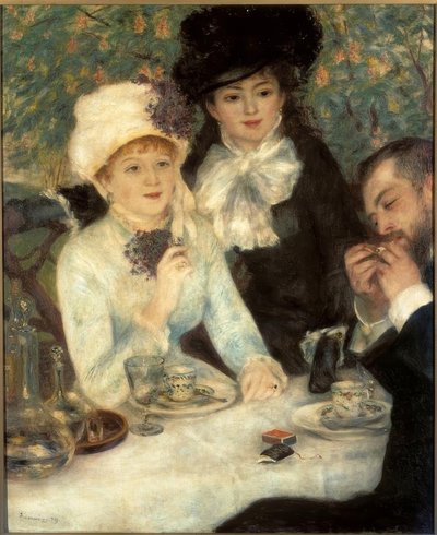 O fim do almoço de Pierre Auguste Renoir