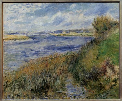 La seine a Champrosay. Pintura de Pierre Auguste Renoir (1841-1919) de Pierre Auguste Renoir
