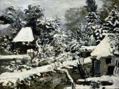 Paisagem, Efeito Neve, c.1868 de Pierre Auguste Renoir