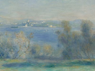 Paisagem no Mediterrâneo (vista de Toulon) de Pierre Auguste Renoir